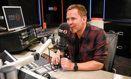 Scott Mills in the BBC Radio 2 studio
