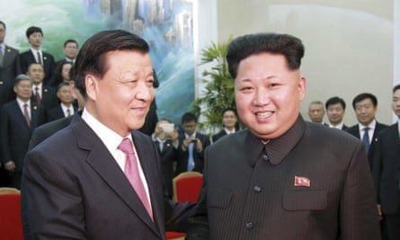 Kim Jong-un receives a delegation of the Communist party of China led by Liu Yunshan.