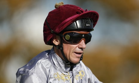 Frankie Dettori in the familiar Al Shaqab colours, which he will apparently be wearing on fewer occasions in future.