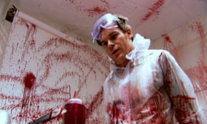 Blood-spattered … Hall in Dexter.