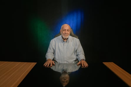 Ex National Assembly deputy and television presenter Mario Silva in his home studio.