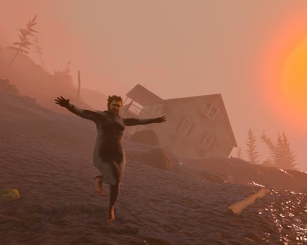 A scene from the game Baby Steps