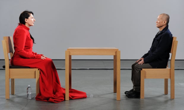 Marina Abramovic: The Artist Is Present exhibition at the Museum of Modern Art in New York in 2010.