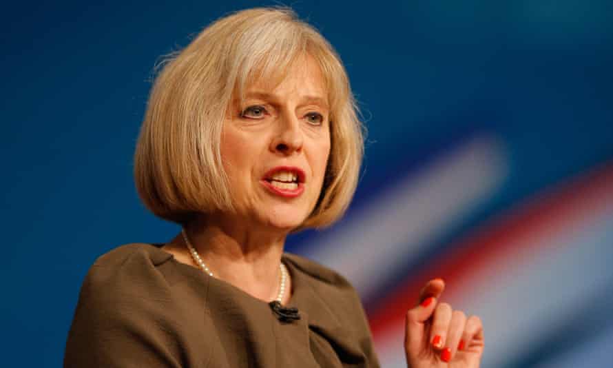Theresa May at the Conservative party conference in 2012.