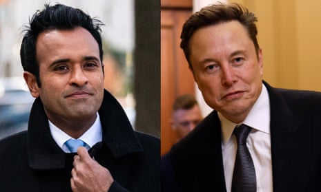 Musk and Ramaswamy sending agents across US government to seek cuts | Trump administration | The Guardian