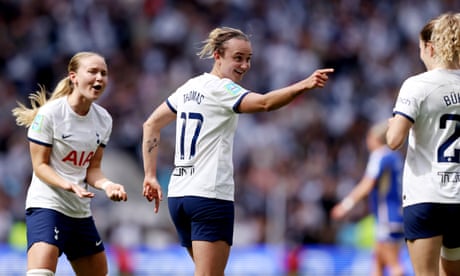 Tottenham Hotspur 2-1 Leicester City (aet): Women’s FA Cup semi-final – live