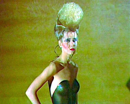 A woman with avant garde hair