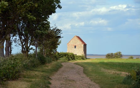 Very old chapel in quiet countryside near the sea.