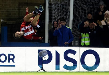 Sheffield United’s James McAtee celebrates scoring their fourth goal.