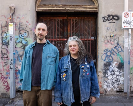 Katie Sfetkidis and Mark Wilson in Fitzroy, Melbourne