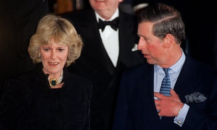 Charles and Camilla leaving the Ritz hotel in London in 1999
