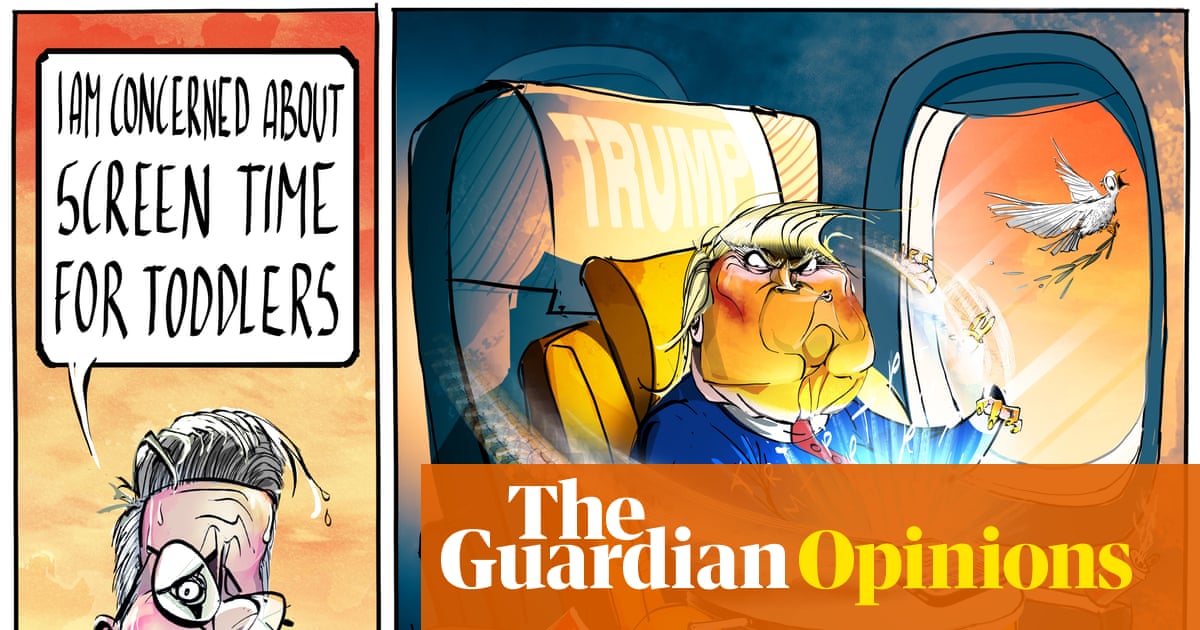 Reflections on Leadership: Ella Baron's Cartoons on Starmer, Trump, and Social Media Bans