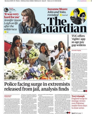 The Guardian front page