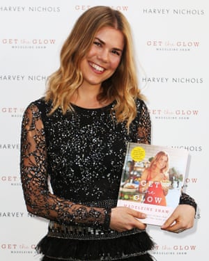 Madeleine Shaw with her book Get the Glow.