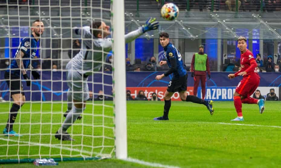 Firmino and Salah give Liverpool commanding first-leg win over Inter |  Champions League | The Guardian