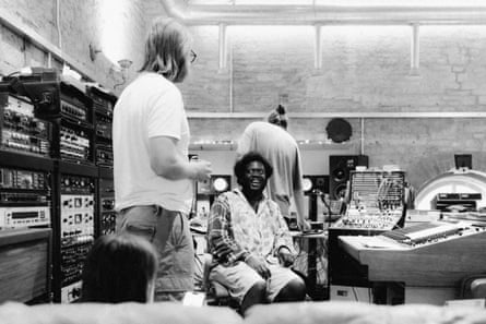 Michael Kiwanuka in the studio in June 2023.