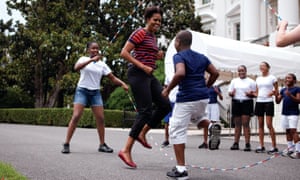 Fun and games outside the White House