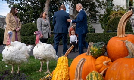 The scene at the White House on Monday.
