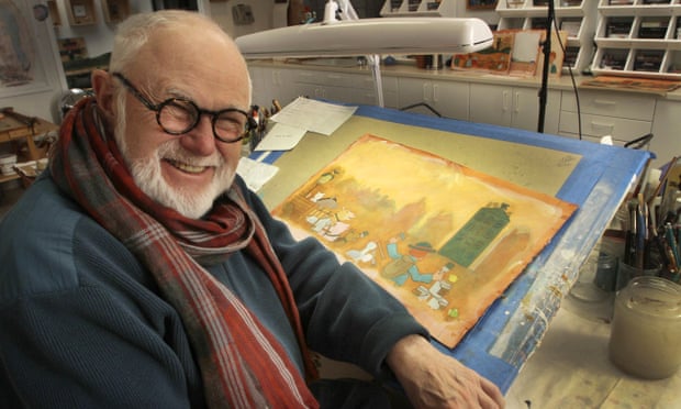 Tomie dePaola at work in his studio in New London, New Hampshire, in 2013.