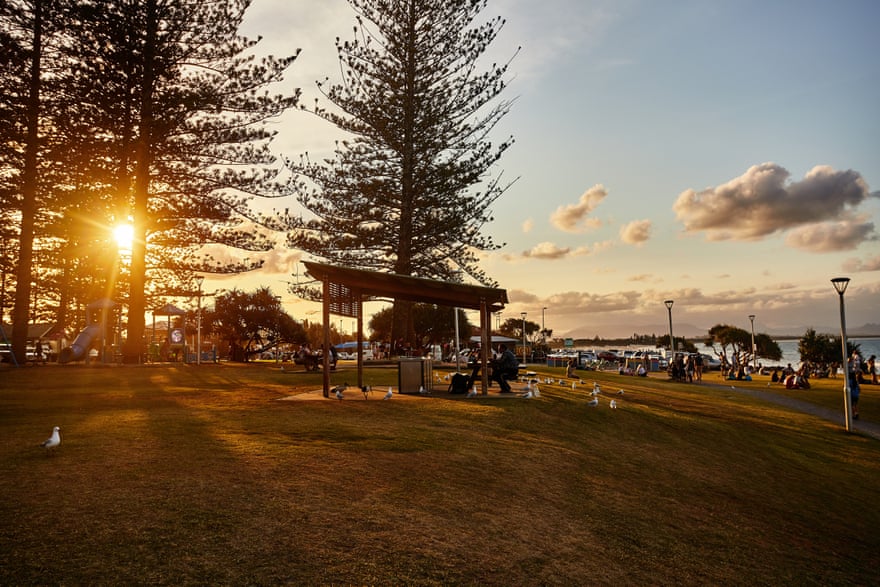 The picnic and barbecue area at Byron Bay’s Main beach