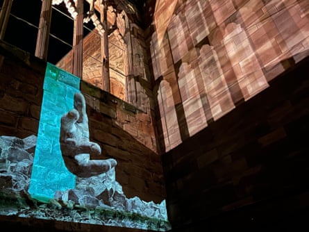 One of the visuals by Mark Murphy which will be featured in the performance of Ghosts in the Ruins by Nitin Sawhney at Coventry Cathedral.