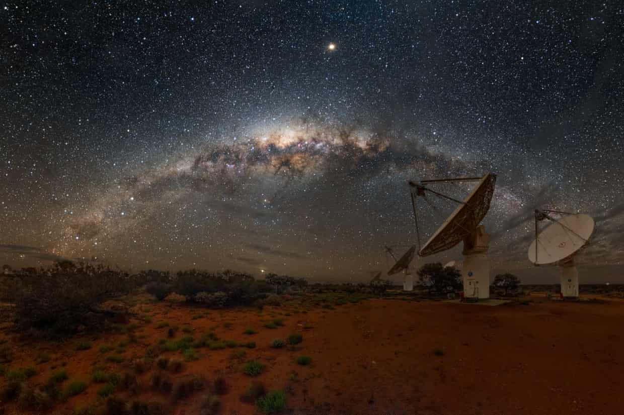CSIRO’s ASKAP radio telescope at Inyarrimanha Ilgari Bundara, at Murchison Radio-astronomy Observatory.
