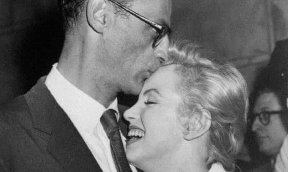 Marilyn Monroe with her then fiance Arthur Miller at the actor’s New York apartment in 1956. 