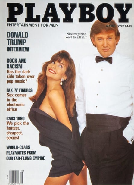 A young Trump in a bowtie on the cover of playboy.