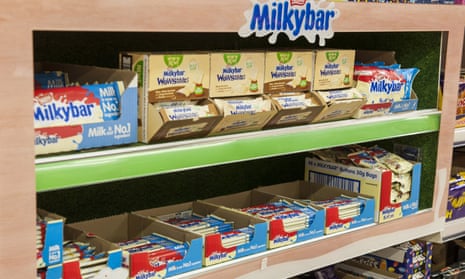 Milkybar Wowsomes on the supermarket shelves alongside the full-sugar version.