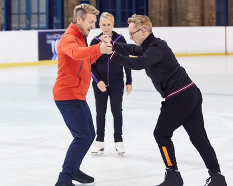 ‘Dancing on Ice’ TV show, Series 12, UK - 25 Sep 2019<br>Editorial use only Mandatory Credit: Photo by Matt Frost/REX/Shutterstock (10435298k) Ian H Watkins, Jayne Torvill and Christopher Dean ‘Dancing on Ice’ TV show, Series 12, UK - 25 Sep 2019