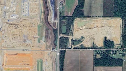 satellite view of land
