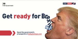 Donald Trump swallows the NHS.