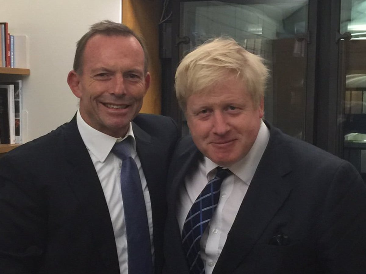 Boris Johnson Defends Tony Abbott In Uk Trade Envoy Row Politics The Guardian