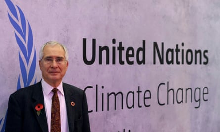 Nicholas Stern, Professor of Economics at the London School of Economics and Chair of the Grantham Research Institute on Climate Change and the Environment, at Cop26 in Glasgow in 2021.