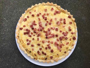 Felicity Cloake’s perfect French onion tart: Gilles Pudlowski adds a glass of the local white for extra acidity.