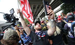 Portland Far Right Activist Threatens Mayor As Groups Change Tactics Portland The Guardian