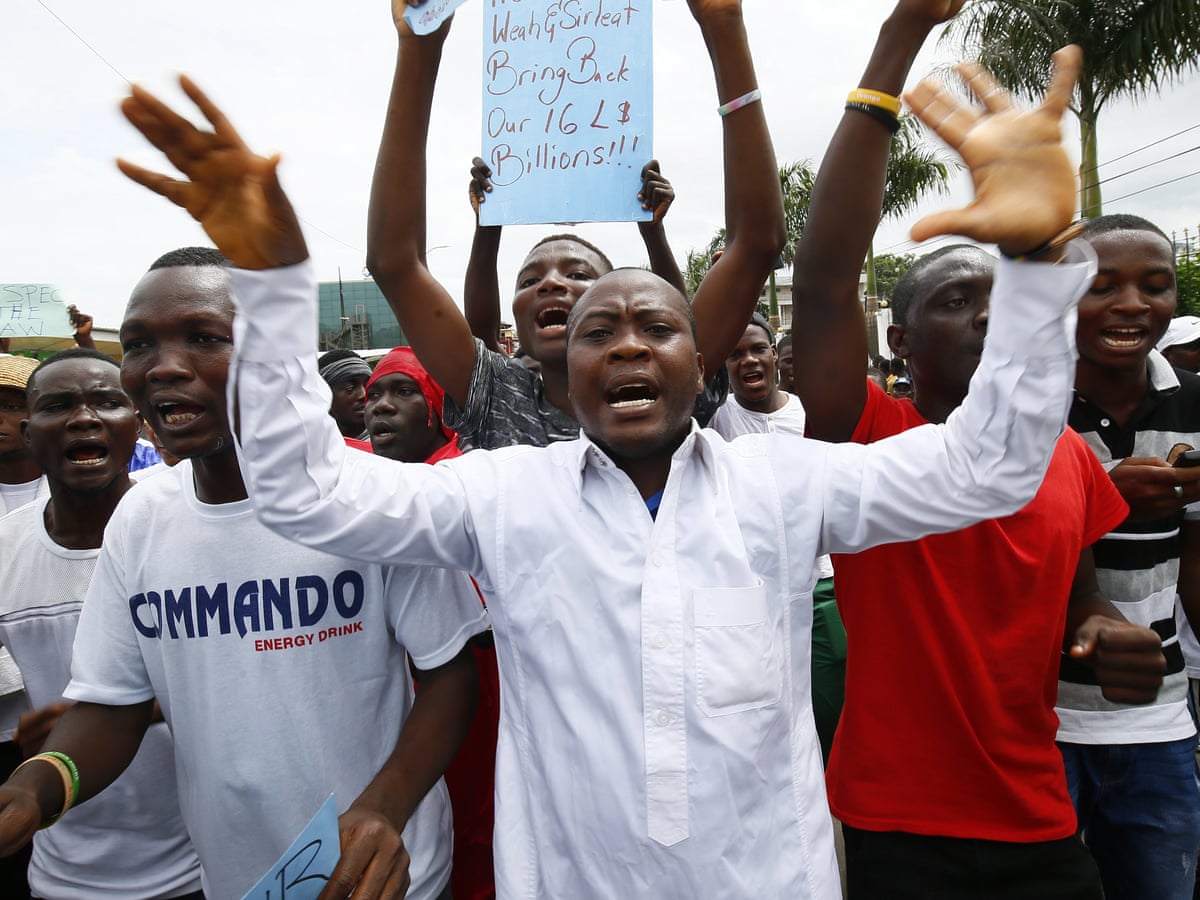 Protests In Liberia Over George Weah S Failure To Tackle Corruption Liberia The Guardian Protests In Liberia Over George Weah S Failure To Tackle Corruption Liberia The Guardian