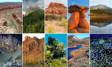 Threatened US monuments, including Bears Ears National Monument, Cascade-Siskiyou National Monument and Gold Butte National Monument.