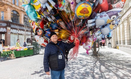 Balloon seller Billy Davy