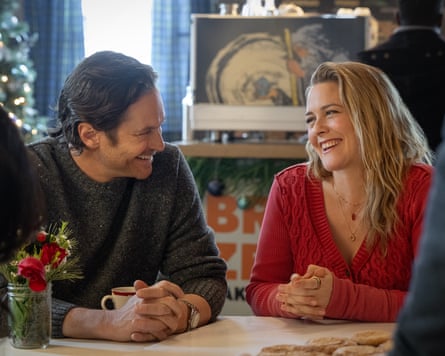 Seasonal cheer … Alicia Silverstone and Oliver Hudson in A Merry Little Ex-Mas.