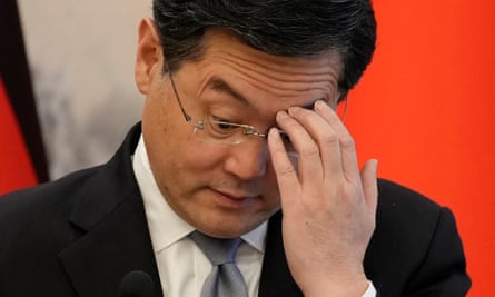 Former Chinese foreign minister Qin Gang in April, 2023.