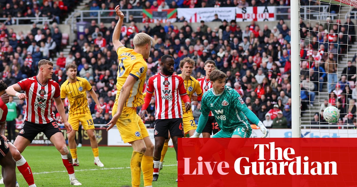 Sunderland v Brighton, Burnley v Bournemouth, Championship and more: football – live
