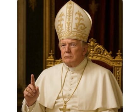 AI-generated image of Donald Trump as the pope