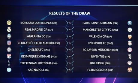 Champions League Last 16 Draw And Europa League Last 32 Draw As