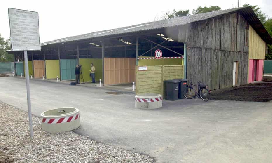 The covered stalls of Cologne’s ‘sex drive-through’.