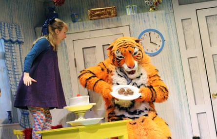 Abbey Norman (Sophie) and Alan Atkins (Tiger) in The Tiger Who Came To Tea