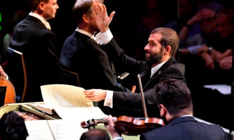 Palpable enthusiasm ... Omer Meir Wellber conducts the BBC Philharmonic Orchestra in Prom 14