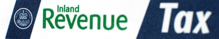 Inland Revenue tax return form.