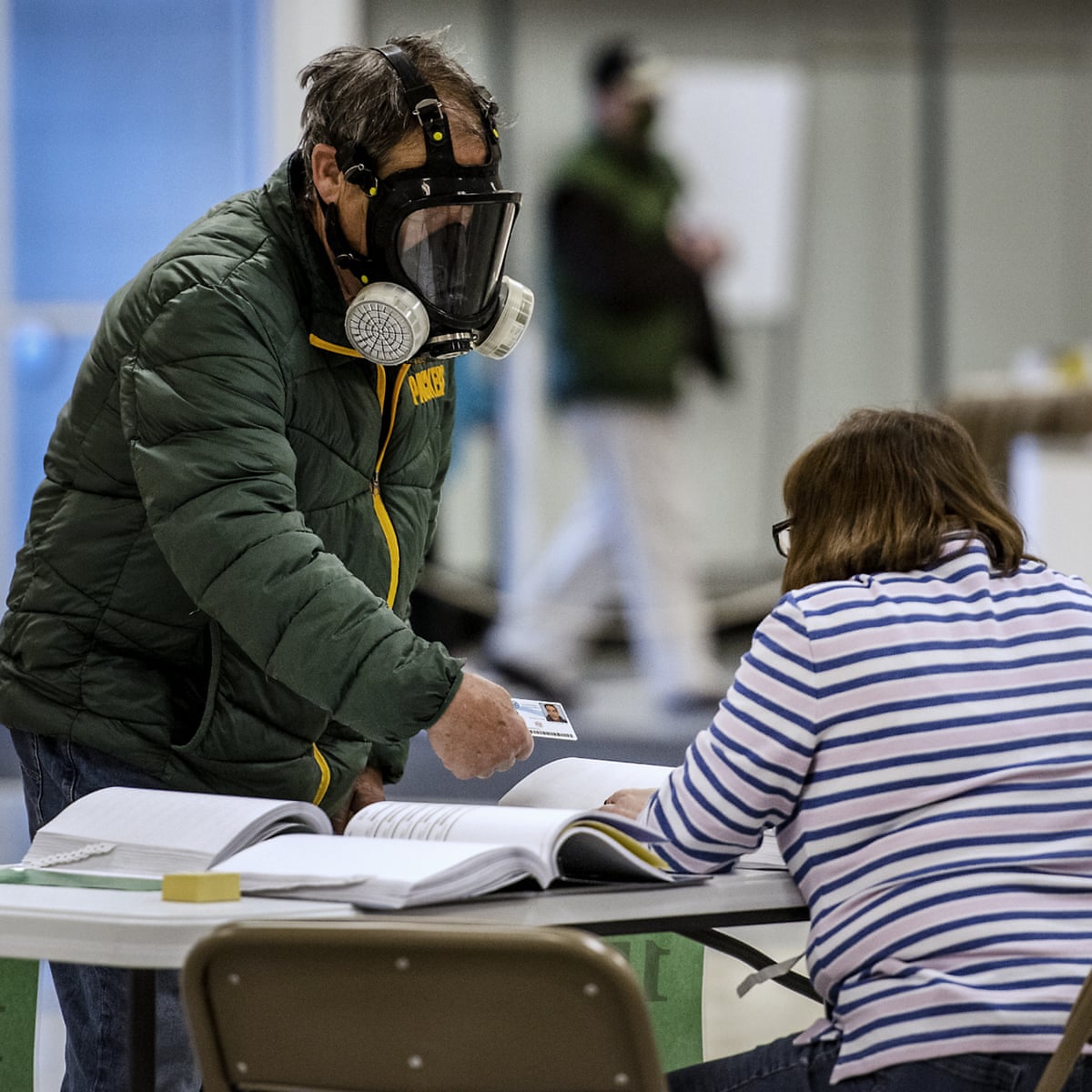 Wisconsin Voters Go To The Polls In Controversial Election Us News The Guardian