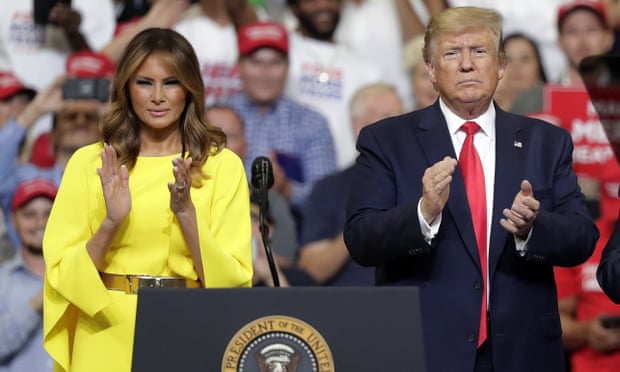 Melania and Donald Trump.